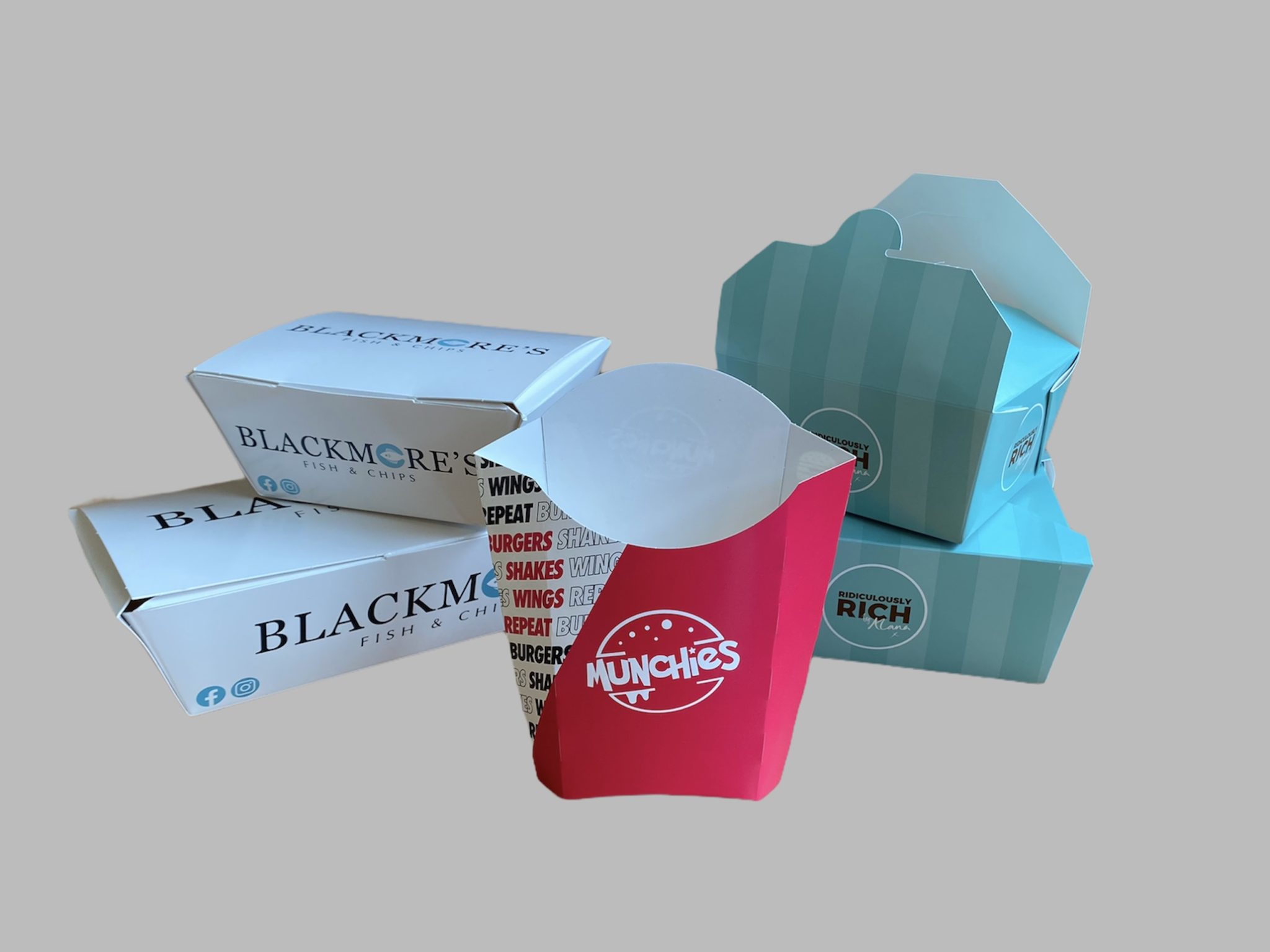 Bespoke Printed Takeaway Boxes Charlotte Packaging 1877