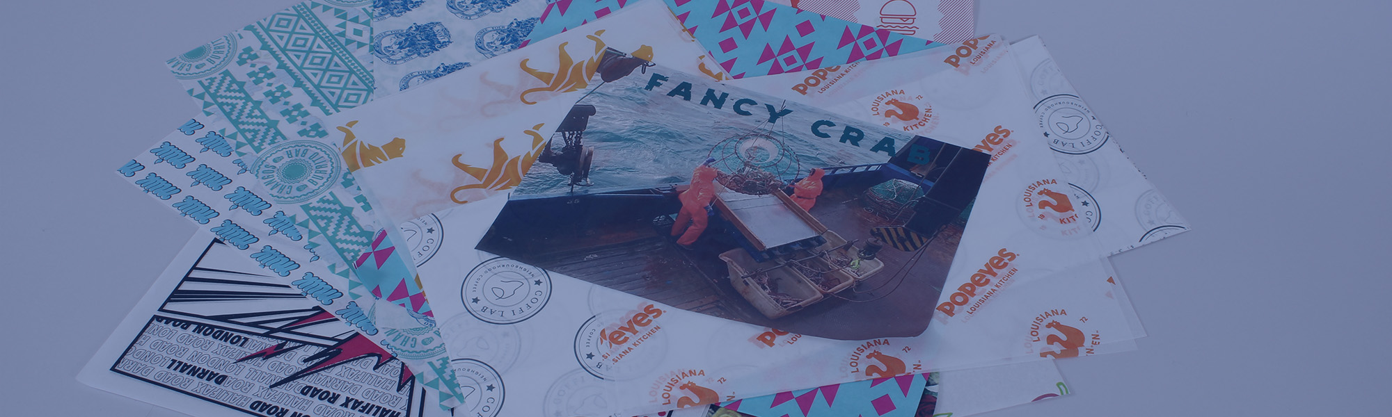 Paper sheets banner